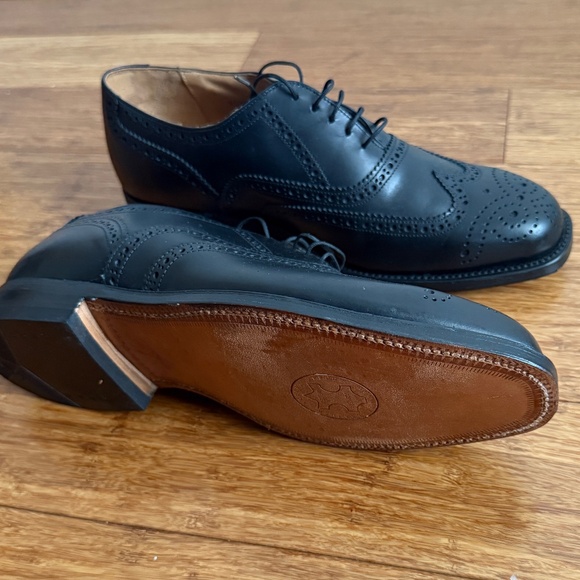 Paolo Falcone Men’s Leather Wing Tip Dress Shoes